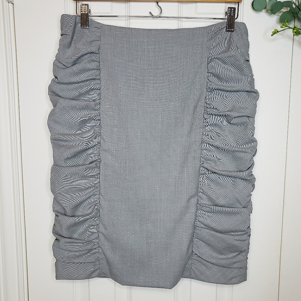 Anthropologie shirred side skirt